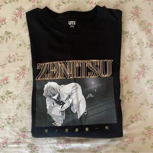 Uniqlo Zenitsu shirt demon slayer